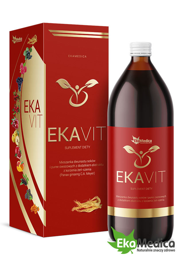 EkaMedica Ekavit 12 Fruit Juice + Ginseng 1L