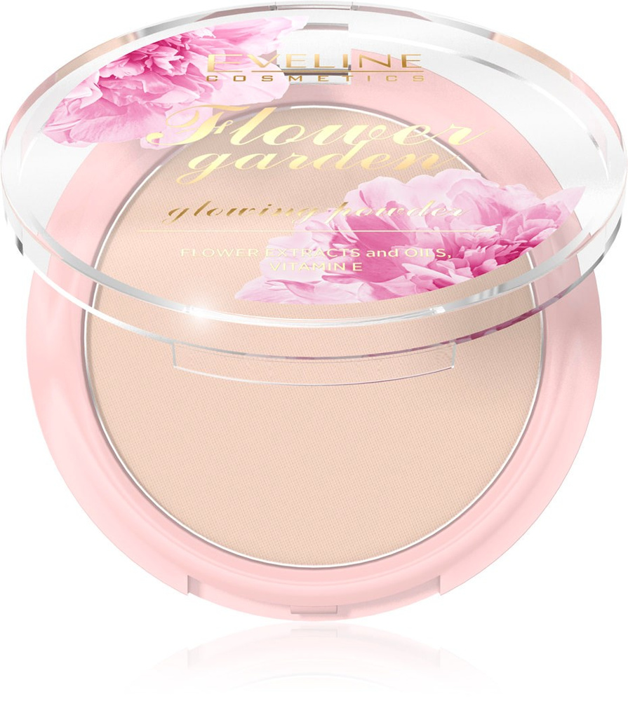 Eveline Flower Garden Pressed Illuminating Powder Vegan 8g