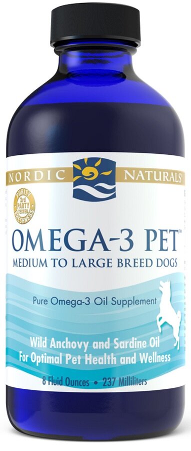 Nordic Naturals Omega-3 Pet Kwasy Omega-3 w Płynie dla Zdrowia Psa i Kota 237ml