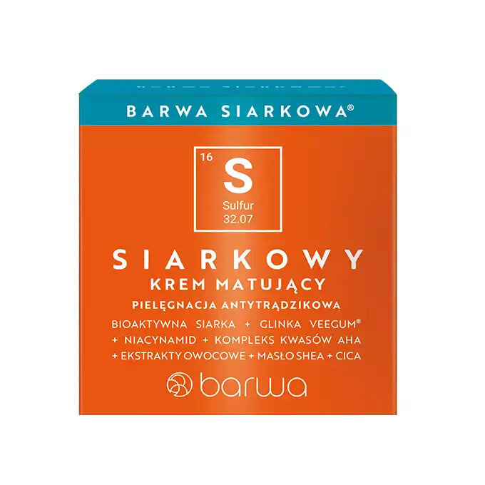Barwa Sulfur Anti-Acne Sulfur Mattifying Cream 50ml