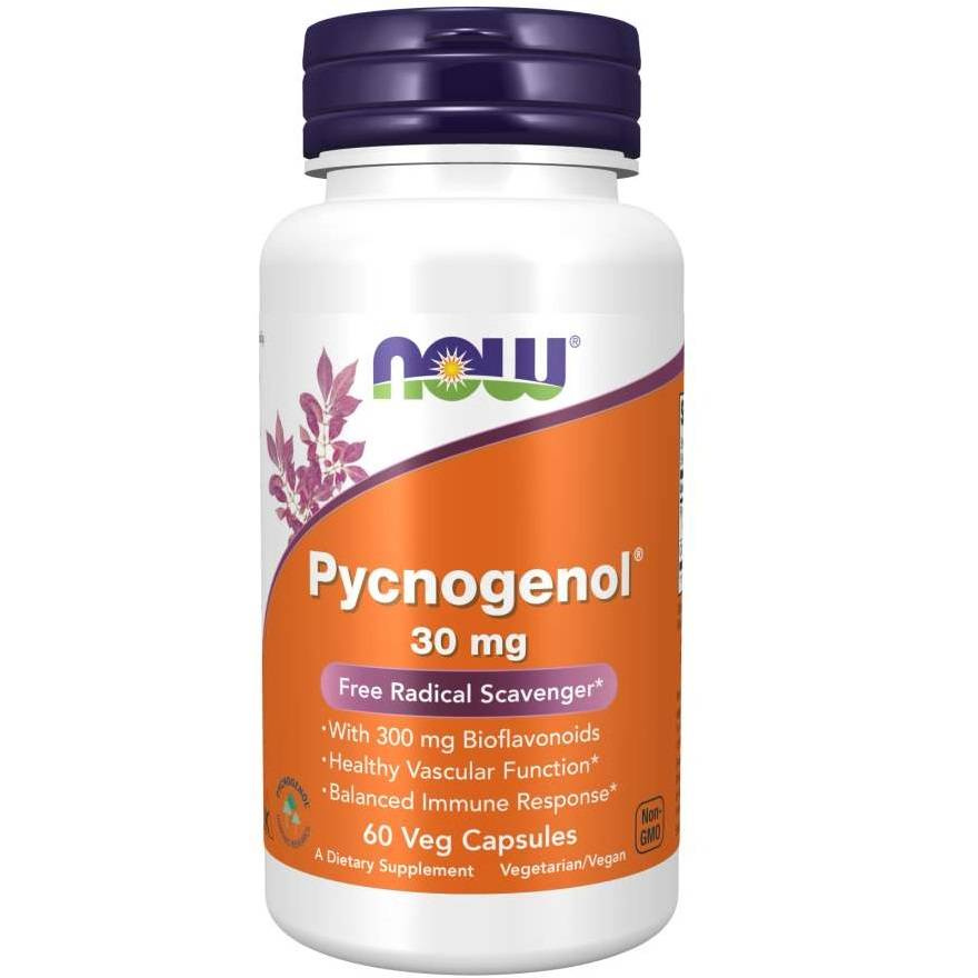 Now Foods Pycnogenol 30mg Immune Support 60 Vcapsules