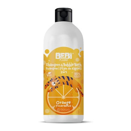 Barwa Bebi Kids Pomarancza Szampon i Płyn do Kąpieli 2w1 dla Dzieci od 1 Roku Życia 500ml