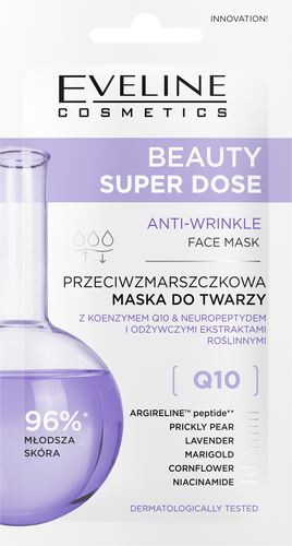 Eveline Beauty Super Dose Anti-Wrinkle Face Mask Q10 8ml