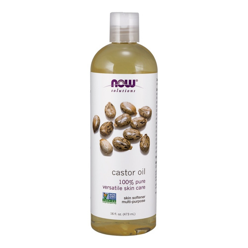 NOW Foods Olej Rycynowy 100% Czysty Do Skóry i Włosów 473ml