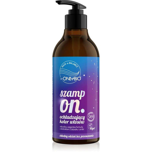 OnlyBio Hair in Balance Wegański Szampon Ochładzający Kolor Włosów 400ml