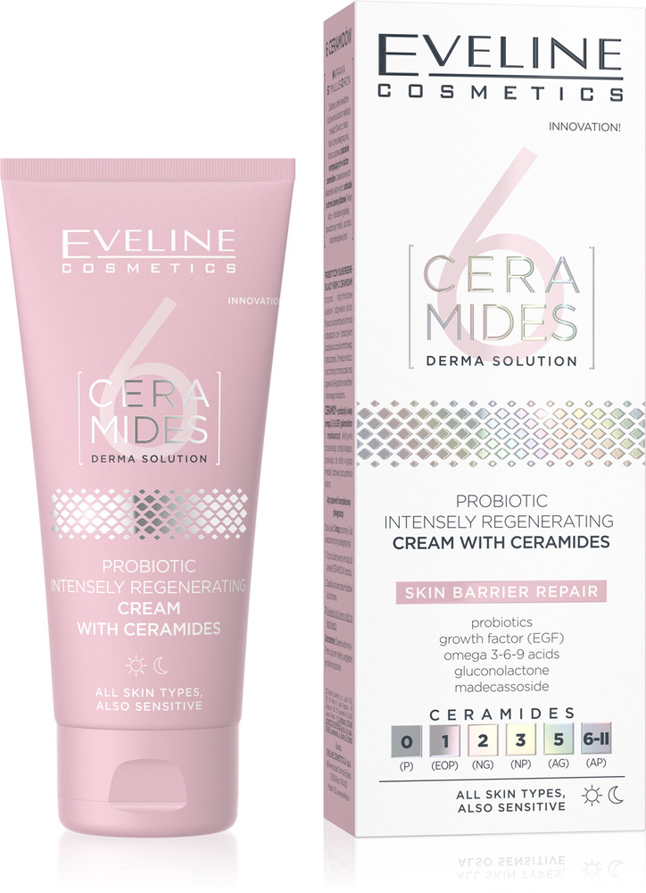 Eveline 6 Ceramides Strongly Regenerating Probiotic Cream 50ml