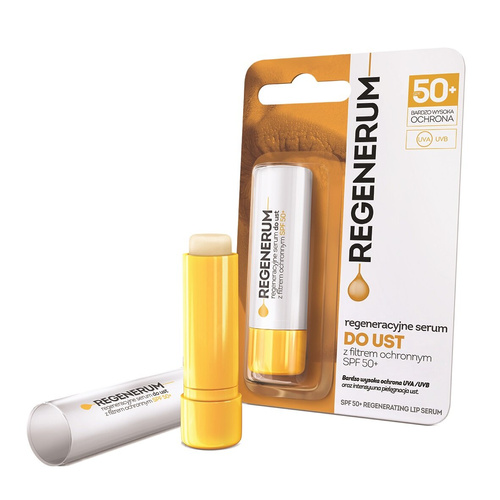Regenerum Regeneracyjne Serum do Ust z Filtrem Ochronnym SPF 50+ 5g Best Before 01.05.26
