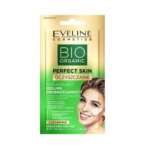 Eveline Bio Organic Perfect Skin Wygładzający i Oczyszczający Peeling Drobnoziarnisty do Twarzy 8ml
