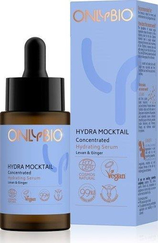 Onlybio Hydra Mocktail Skoncentrowane Serum Nawilżające z Lewanem i Imbirem dla Cery Normalnej i Mieszanej 30ml