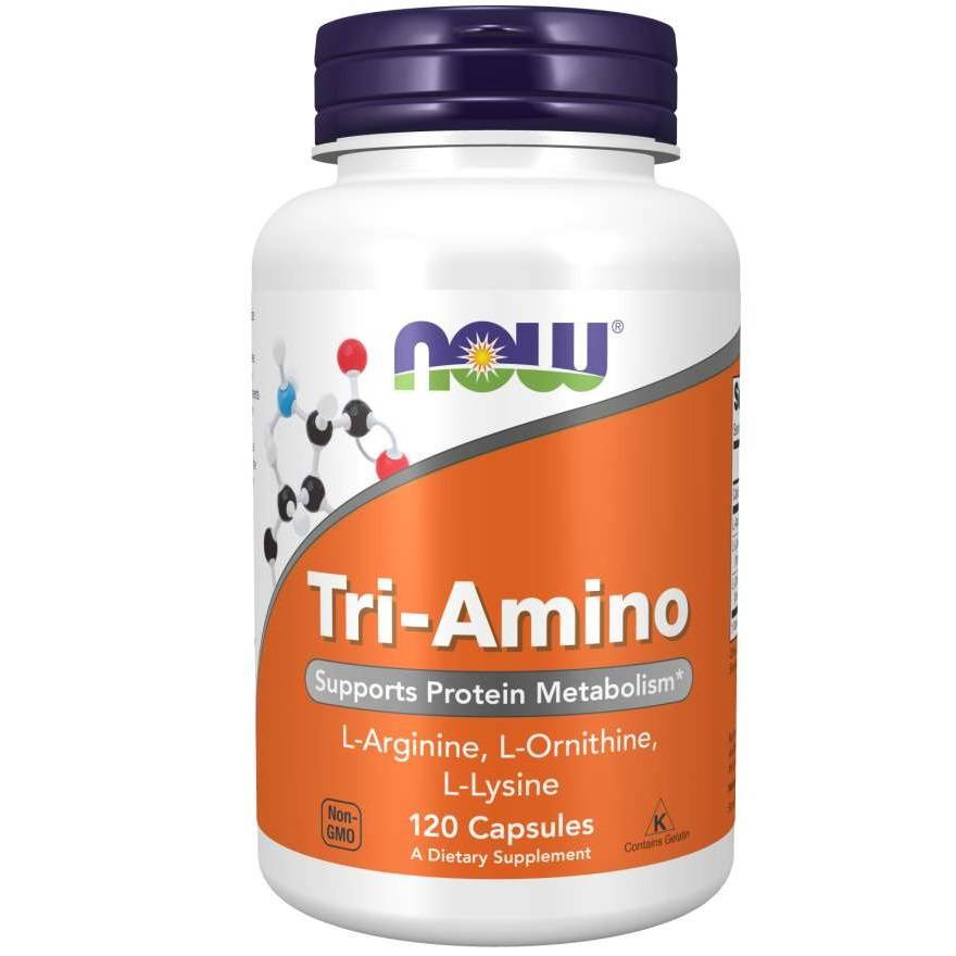 Now Foods Tri-Amino Protein Metabolism Support 120 Capsules