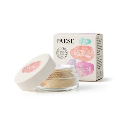 Paese Minerals Rozświetlający Podkład Mineralny 204W Honey 7g