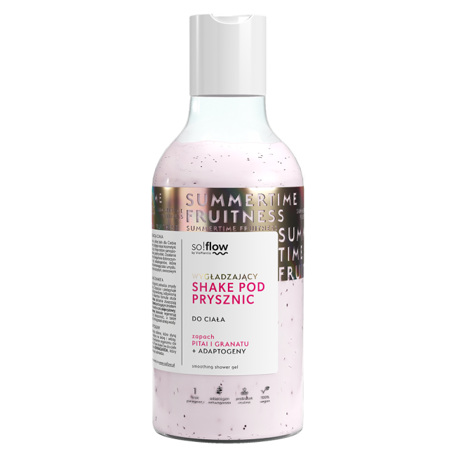 So!Flow Wygładzający Shake pod Prysznic Pitaja Granat z Adaptogenami 400ml
