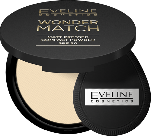 Eveline Wonder Match Matowy Puder Prasowany z Filtrem SPF30 01 Light Beige 8g
