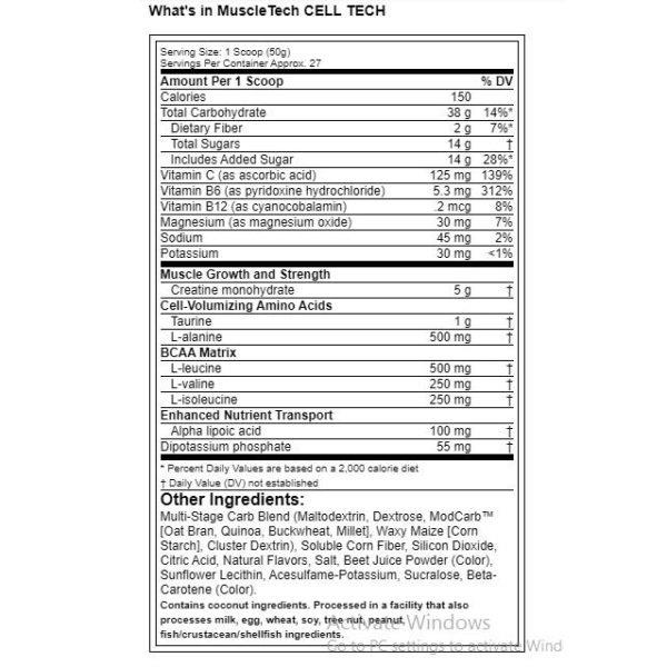 MuscleTech Cell-Tech Creatine Fruit Punch 1360g