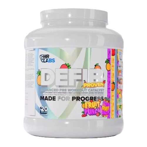 HR Labs Defib Advanced Pre Workout Catalyst Proven Edition, Fruit Punch - 680g