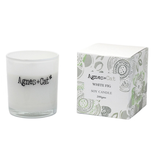 Agnes + Cat Votive Candle - White Fig