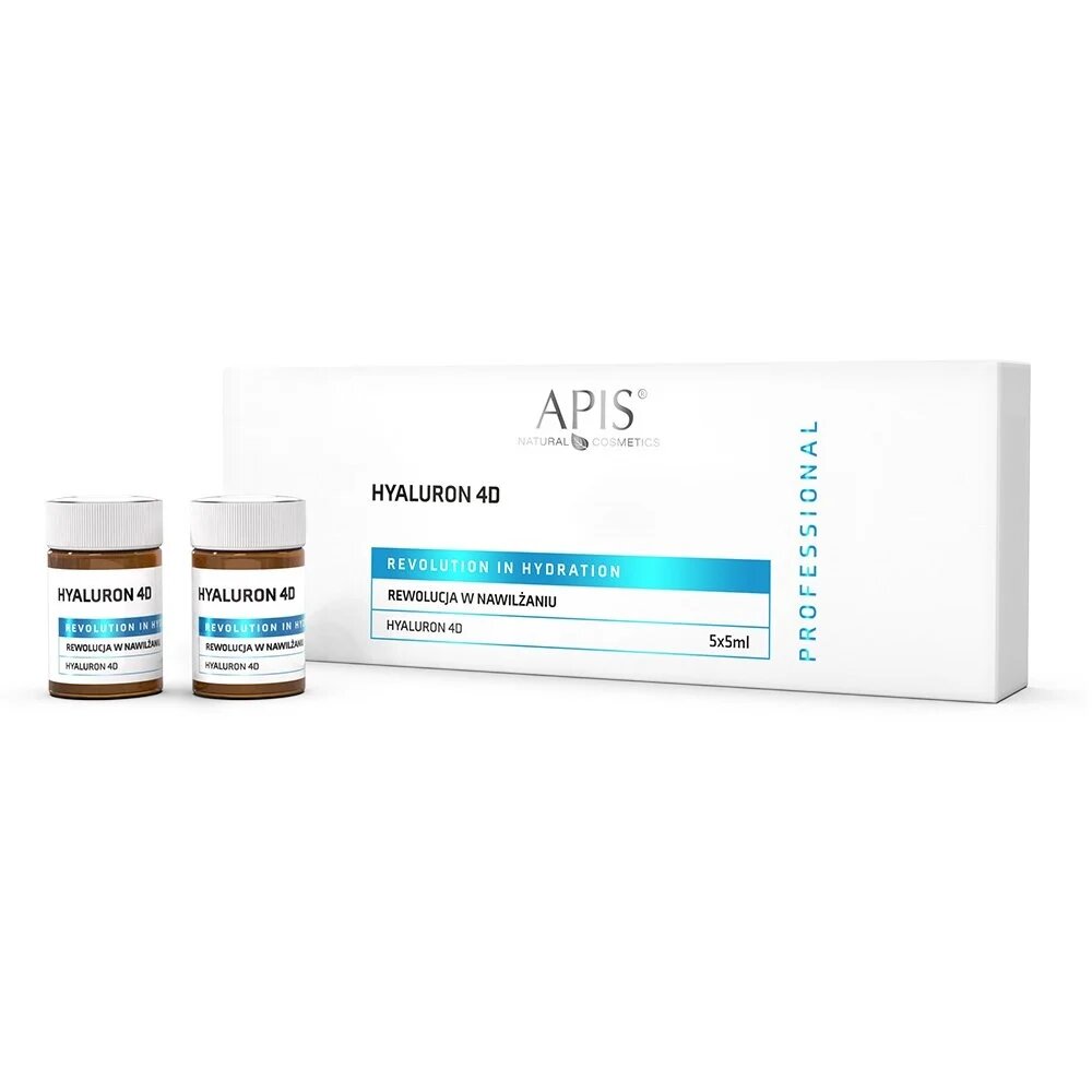 Apis Professional Rewolucja Nawilżenia Hyaluron 4D dla Skóry 5x5ml
