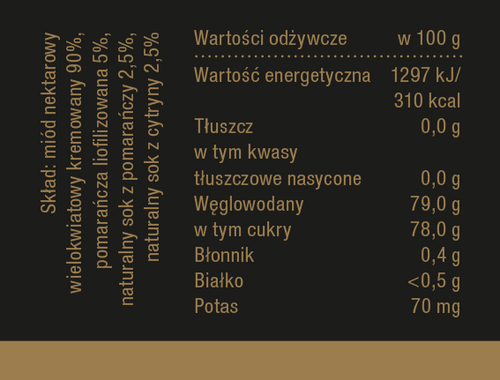 Bona Honey with Orange Natural Delicious Flavor 245g