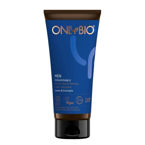 OnlyBio Men Odświeżający Żel do Mycia Ciała i Włosów 200ml