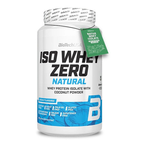 BioTechUSA Iso Whey Zero Natural Izolat białka serwatkowego, Kokos 908g
