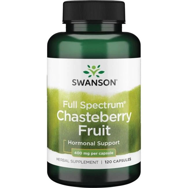 Swanson Chasteberry 400mg for Women's Hormonal Support 120 Capsules