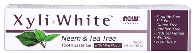 Now Foods XyliWhite Neem & Tea Tree Toothpaste Gel 181g