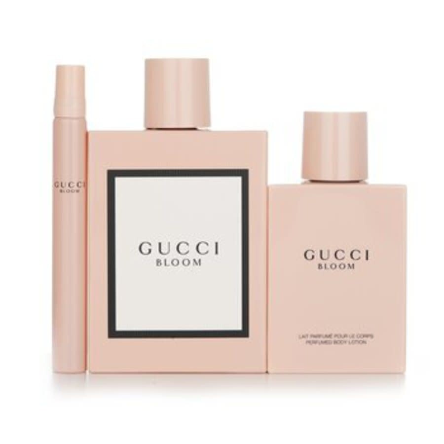 Gucci Bloom Gift Set Woda Perfumowana 100ml EDP Balsam do Ciała 100ml Kulka z Wodą Perfumowaną 10ml EDP Zestaw dla Kobiet 1 Sztuka