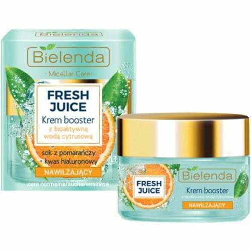 Bielenda Fresh Juice Face Cream Booster with Orange for Combination and Oily Skin 50ml