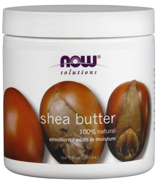 Now Foods Solutions Nawilżające Masło Shea 100% Natural dla Skóry Suchej Szorstkiej 207ml