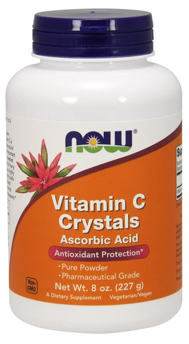 Now Foods Vitamin C Crystals Ascorbic Acid Powder Supports Immune System and Bone and Joint Health 227g