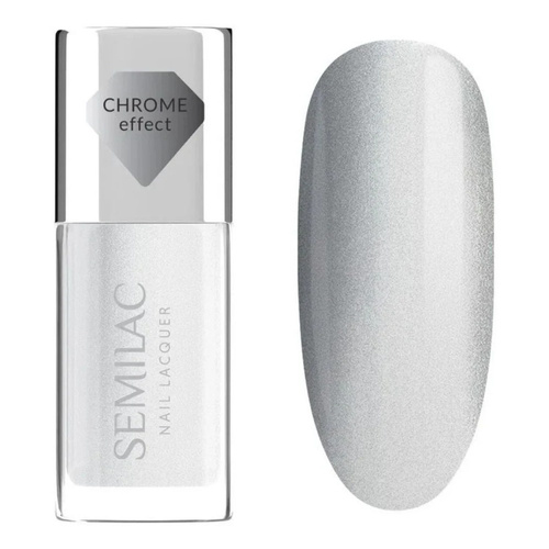 Semilac Classic Hybrid Gel Polish 115 Silver Chrome 9ml