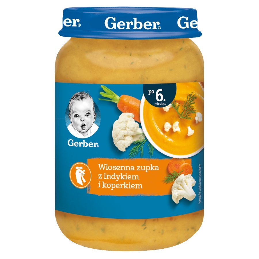 Gerber Spring Soup with Turkey and Dill for Babies after 6 Months 190g