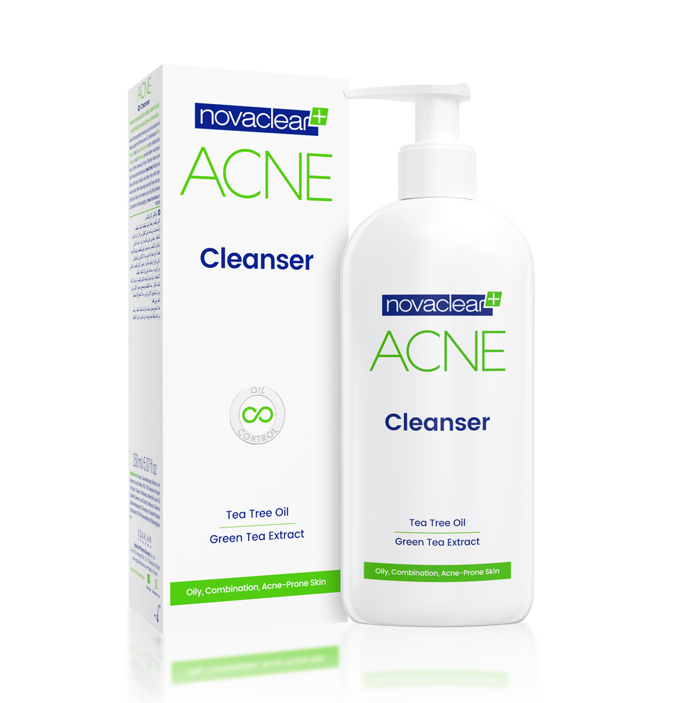 NovaClear Acne Cleansing Face Wash Gel for Oily and Combination Skin 150ml