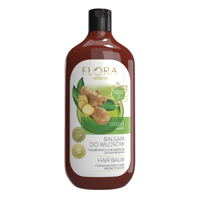 Flora by EcosLab Ginger Balm for Weakened and Prone to Loss Hair 500ml