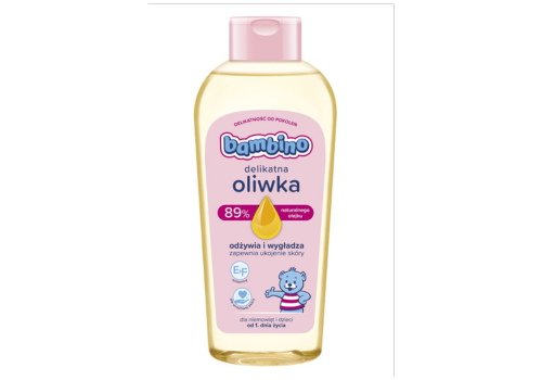 Bambino Nailżająca Pielęgnująca Oliwka z Witaminą F dla Niemowląt od 1 Dnia Życia 300ml