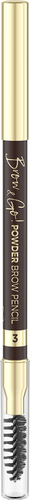 Eveline Brow&Go Precision Powder Eyebrow Pencil No. 3 Dark Brown 1pc