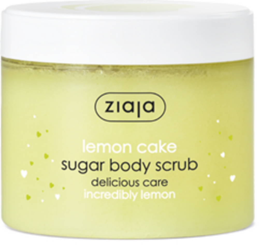 Ziaja Caramelized Sugar Peeling Lemon Cake Smoothes Skin Vegan 300ml