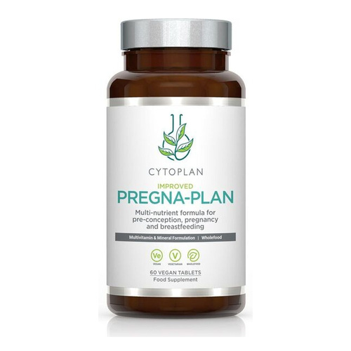 Cytoplan Pregna-Plan Comprehensive Multivitamin for Pregnancy and Breastfeeding 60 Vegan Tabs