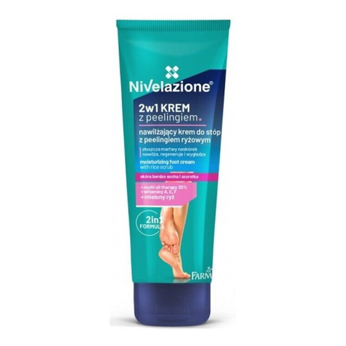 Nivelazione Moisturizing Foot Cream with Rice Peeling for Very Dry and Rough Skin 100ml