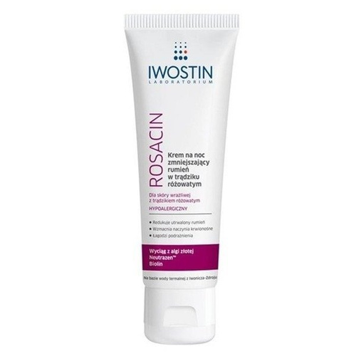 Iwostin Rosacin Krem Na Noc Zmniejszający Rumień W Trądziku Różowatym 40ml