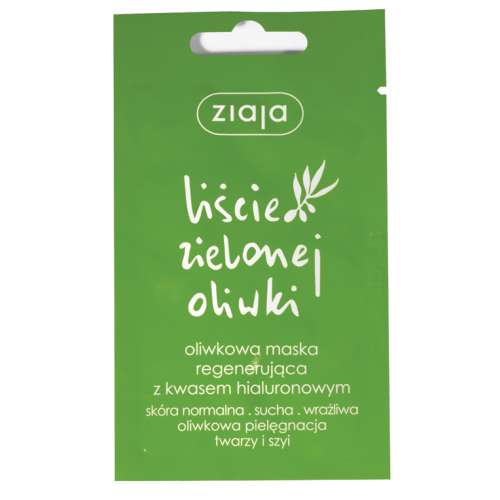 Ziaja Oliwka Maska Regenerująca z Kwasem Hialuronowym dla Skóry Normalnej Suchej i Wrażliwej 7ml