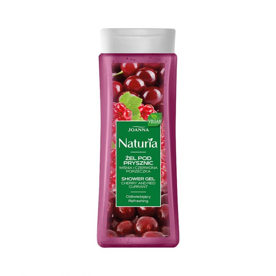 Joanna Naturia Shower Gel Cherry and Red Currant 300ml