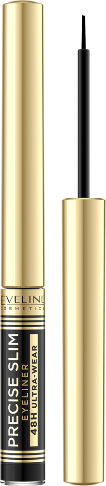 Eveline Precise Slim Ultra-Precise Eye Liner 48H Vinyl Black 2ml