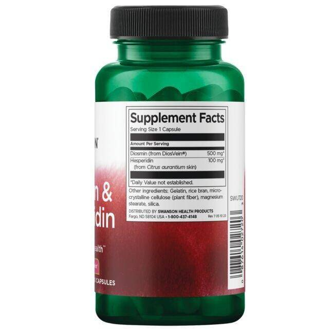 Swanson Diosmin & Hesperidin for Circulation Support 60 Capsules