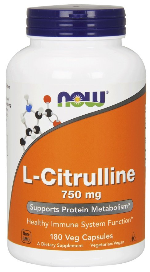 NOW Foods L-Citrulline 750 mg Muscle Performance and Recovery Support 180 Vcaps