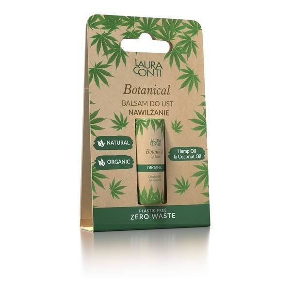 Laura Conti Botanical Organic Nawilżający Balsam do Ust z Olejem Konopnym 8,3g
