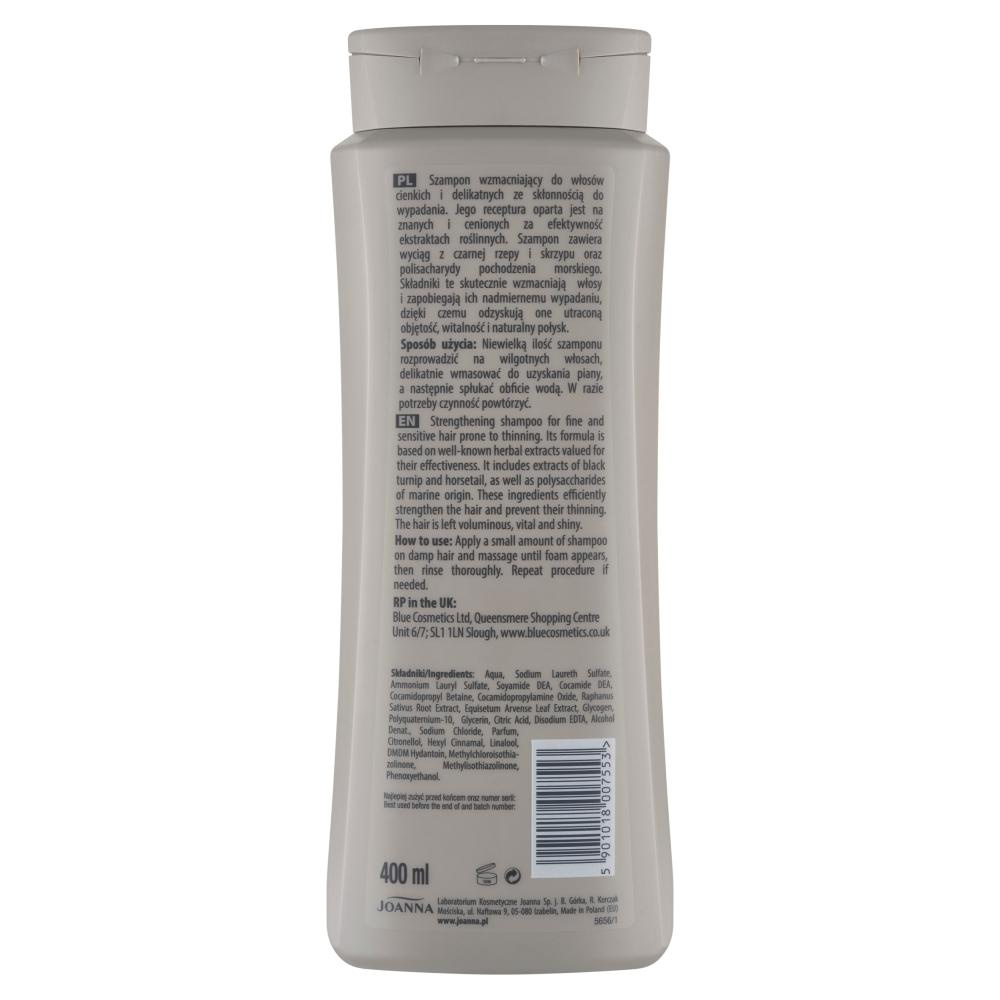 Joanna Black Radish Strengthening Shampoo for Delicate Thin and Falling Out Hair 400ml