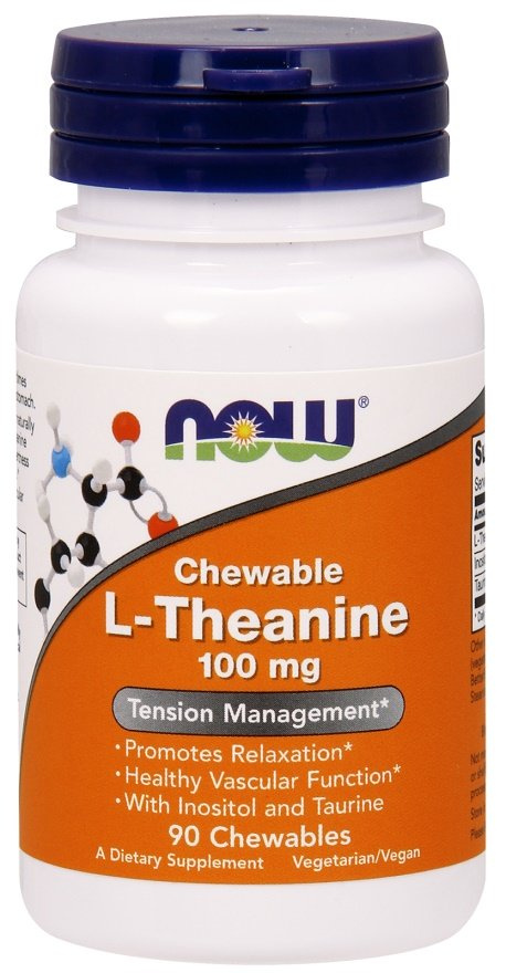 L-Theanine with Inositol and Taurine, 100mg - 90 chewables