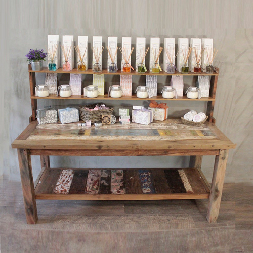 A&C 1.8m Standard Table with top shelf