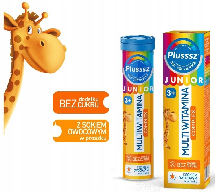 Plusssz Junior Multivitamin Complex Effervescent Tablets for Children 20 Pieces